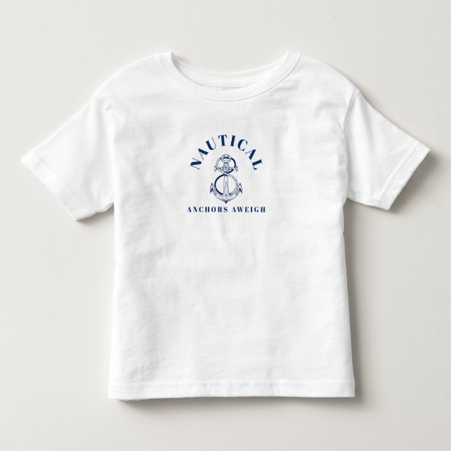 CAMISETA NAUTICAL ANCHORS AWEIGH (Frente)
