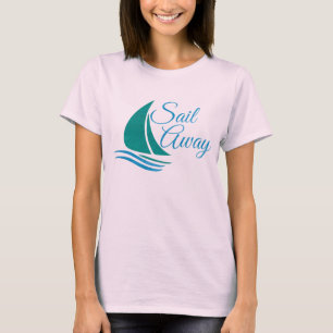 Camiseta Náutico Navegar Para Longe