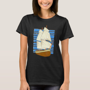 Camiseta Náutico Veleiro Marinheiro Capitão Navio Vela Barc