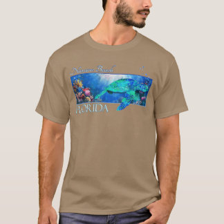 Camiseta Navarre Beach Flórida Férias Natação Tartaruga Mar