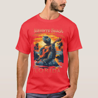 Camiseta Navarre Beach Flórida Férias Tartaruga Homens Mulh