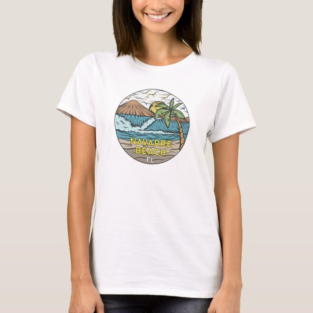 Camiseta Navarre Beach Florida Vintage (Frente)