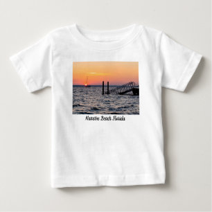 Camiseta Navarre Florida Papais noeis Rosa Sunrise Baby Tod