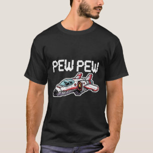 Camiseta Nave de Video Game Retrô Arcade Divertido Nostalgi