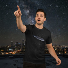 Camiseta Nave Espacial Mysterious 3i Atlas Cósmica Escura