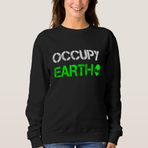 Camiseta Nave Espacial Para Adultos Ovni Verde Área 51 1
