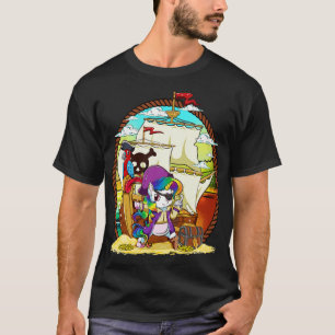 Camiseta Nave Mágica do Partido Pirata do Unicórn