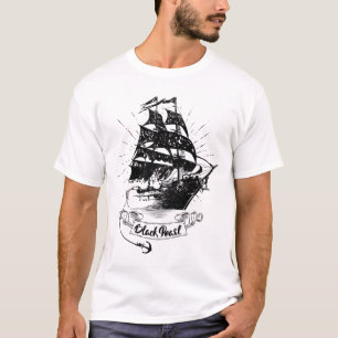 Camiseta Nave Pérola Negra - Piratas do Caribe