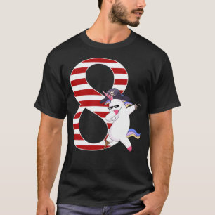 Camiseta Nave pirata 8º Aniversário Nascimento pirata