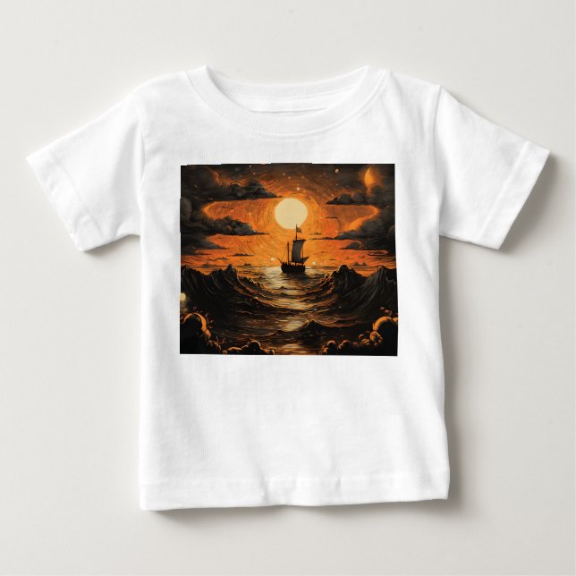 Camiseta Navegação à noite (Frente)