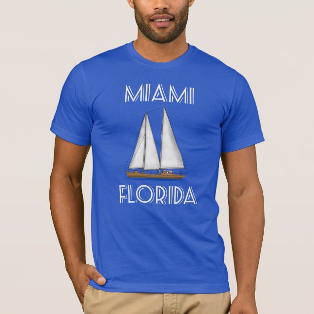 Camiseta Navegação em Miami Florida (Frente)