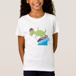 Camiseta Navegação no Dinossauro da Bandeira Americana