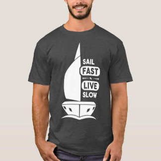 Camiseta Navegação rápida viva lentamente Essencial Tubo Es