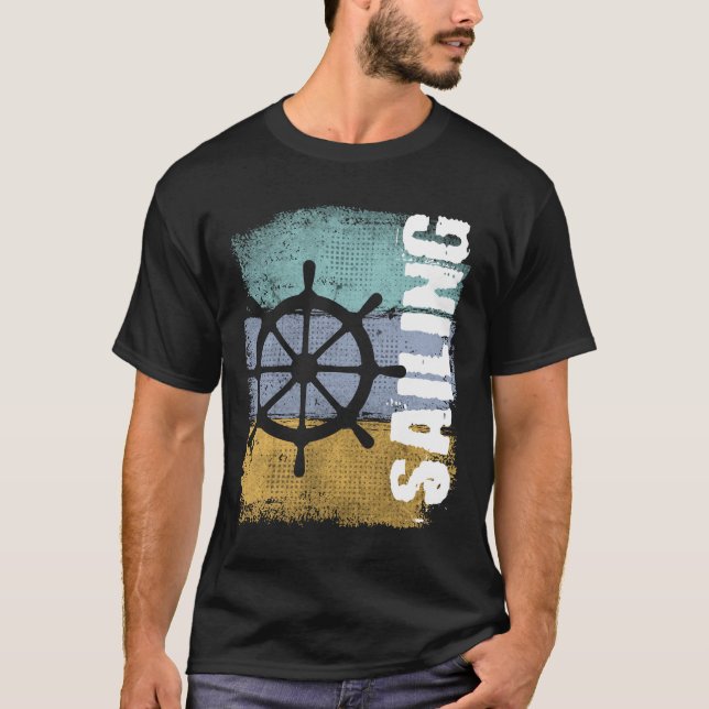 Camiseta Navegação Vintage - Letra-vela (Frente)