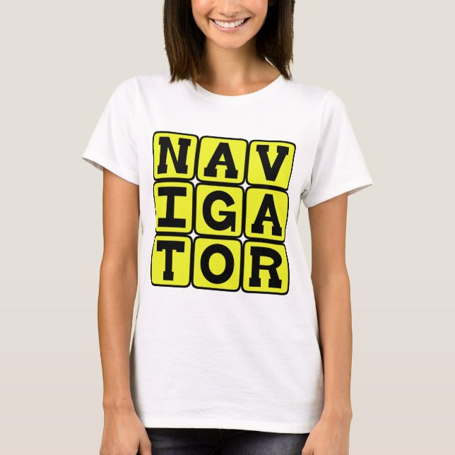 Camiseta Navegador, Mestre do Mapa (Frente)