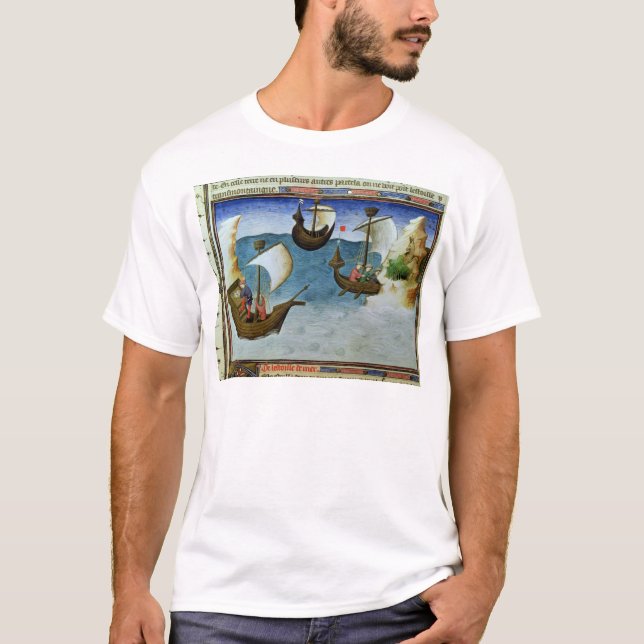 Camiseta Navegadores que usam um astrolabe (Frente)