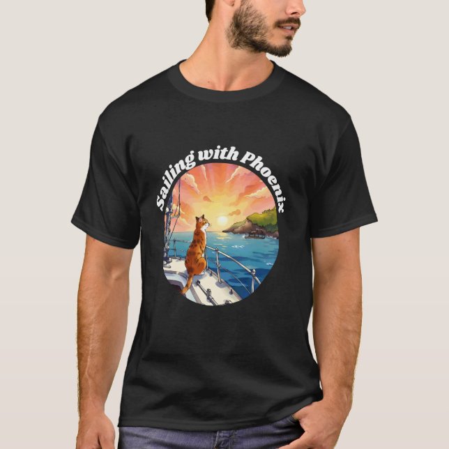 Camiseta Navegando com Phoenix - Havaí para Oregon com um G (Frente)