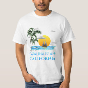 Camiseta Navegando na Ilha Catalina California - Navio
