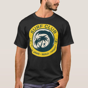 Camiseta Navegando no Havaí Peahi Jaws Maui Hawaii Retro (