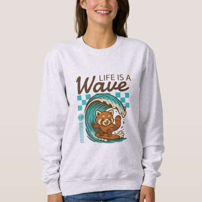 Camiseta Navegando pelas Ondas da Vida (Frente)