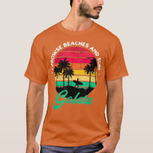 Camiseta Navego praias e Surf Goleta surfando na Califórnia