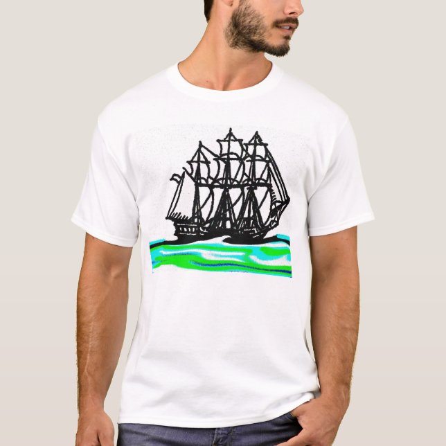 Camiseta Navegue meu navio (Frente)