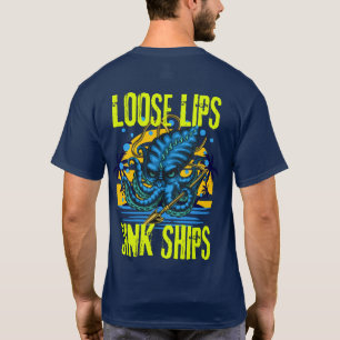 Camiseta Naves de naufrágio de lábios soltos