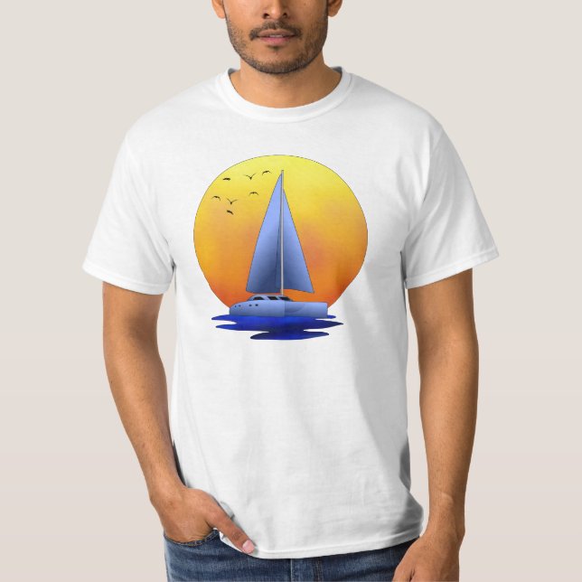 Camiseta Navigação do catamarã (Frente)