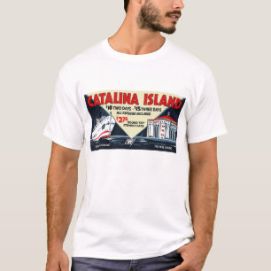 Camiseta Navio a vapor da ilha de Catalina do vintage e T