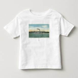Camiseta Navio a vapor do Mt. Washington, opinião da escal