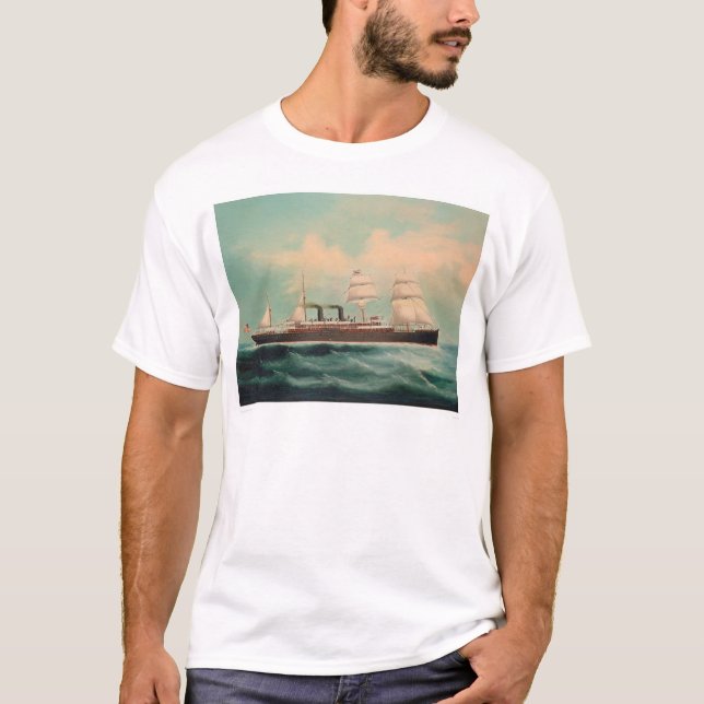 Camiseta Navio a vapor S.S. China (1614A) (Frente)