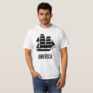 Camiseta Navio à Vela América