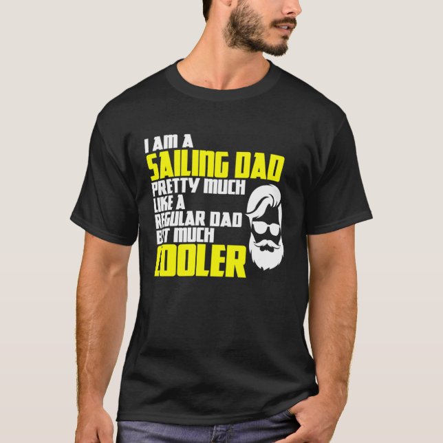 Camiseta Navio à vela Capitão Pai à vela (Frente)