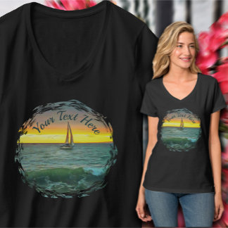 Camiseta Navio à vela na Baía Bandera 0884