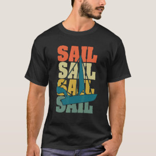 Camiseta Navio à Vela Navegando Navio Retro Vintage Barco d