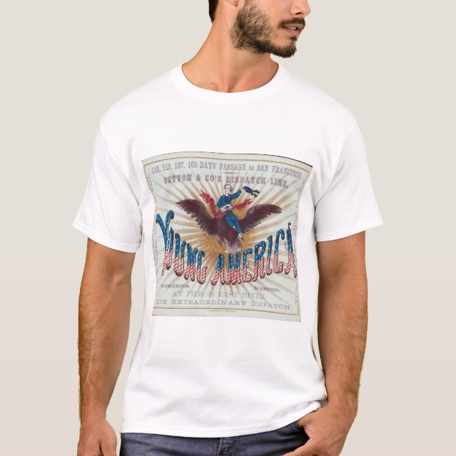 Camiseta Navio a vela Young America Clipper (Frente)