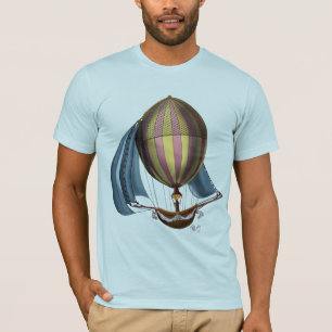 Camiseta Navio aéreo com velas azuis