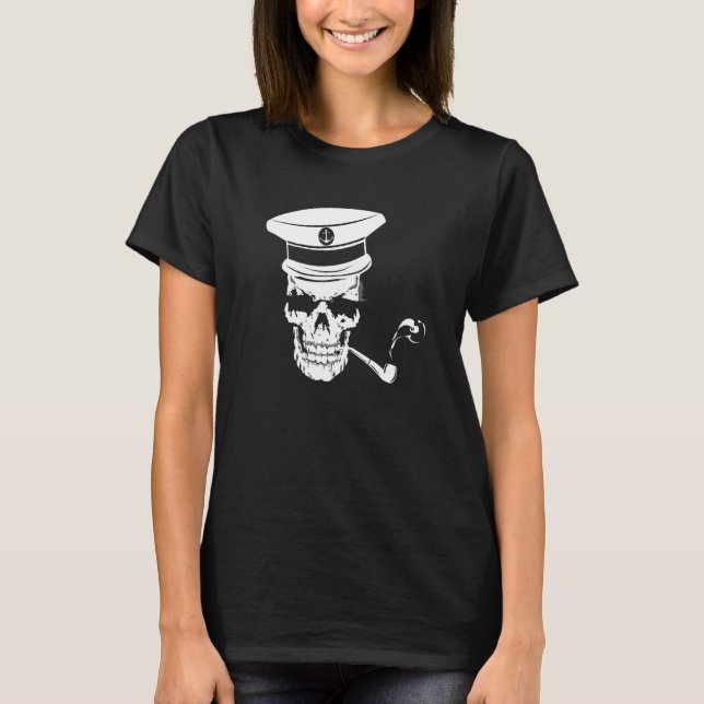 Camiseta Navio Capitão Barco Marítimo Marítimo Marítimo Mar (Frente)