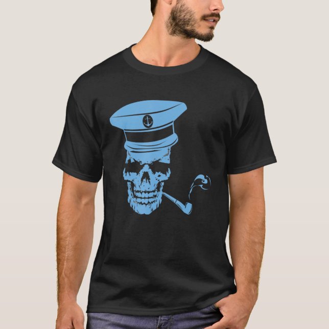 Camiseta Navio Capitão Marítimo Marítimo Marítimo Marítimo  (Frente)