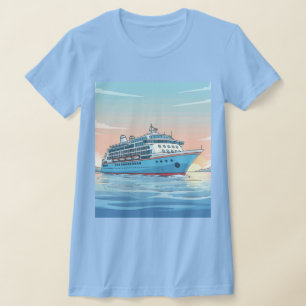 Camiseta Navio cruzeiro no oceano