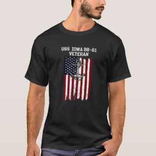 Camiseta Navio de batalha USS Iowa BB 61 Veteran Warship Pa