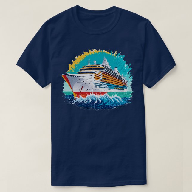 Camiseta Navio de cruzeiro (Frente do Design)
