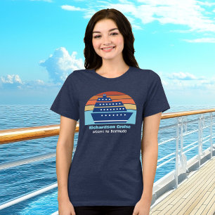 Camiseta Navio de cruzeiro costeiro, soldado, viagem femini