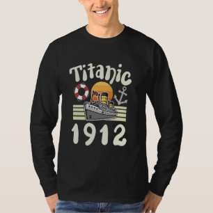 Camiseta Navio de Cruzeiro Náutico Retrô RMS Titanic 1912 H