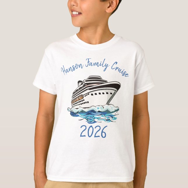 Camiseta Navio de Cruzeiro Personalizado (Frente)