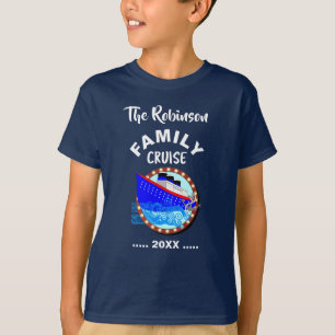 Camiseta Navio de cruzeiro personalizado T- Férias de cruz