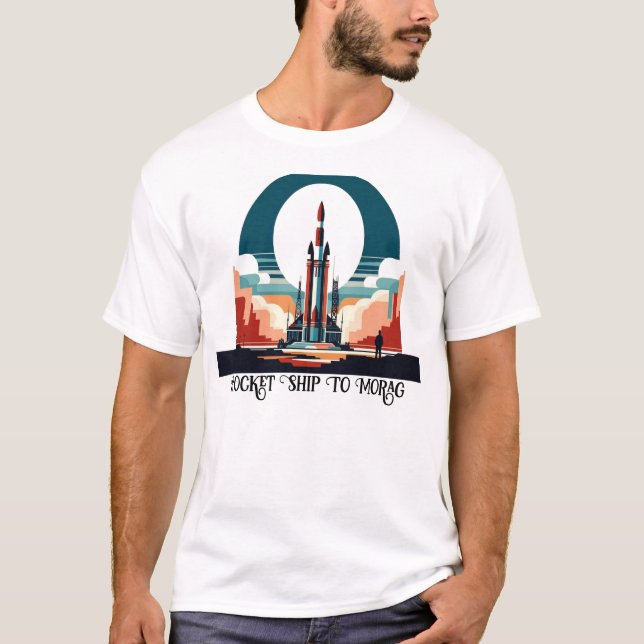 Camiseta Navio de foguetes (Frente)