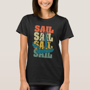 Camiseta Navio de navegação à vela Retro Vintage Boat O