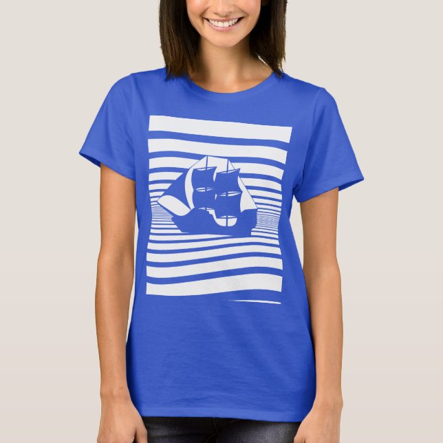 Camiseta Navio de navigação (Frente)