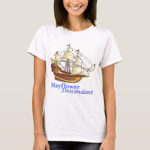 Camiseta Navio de navigação do descendente de Mayflower
